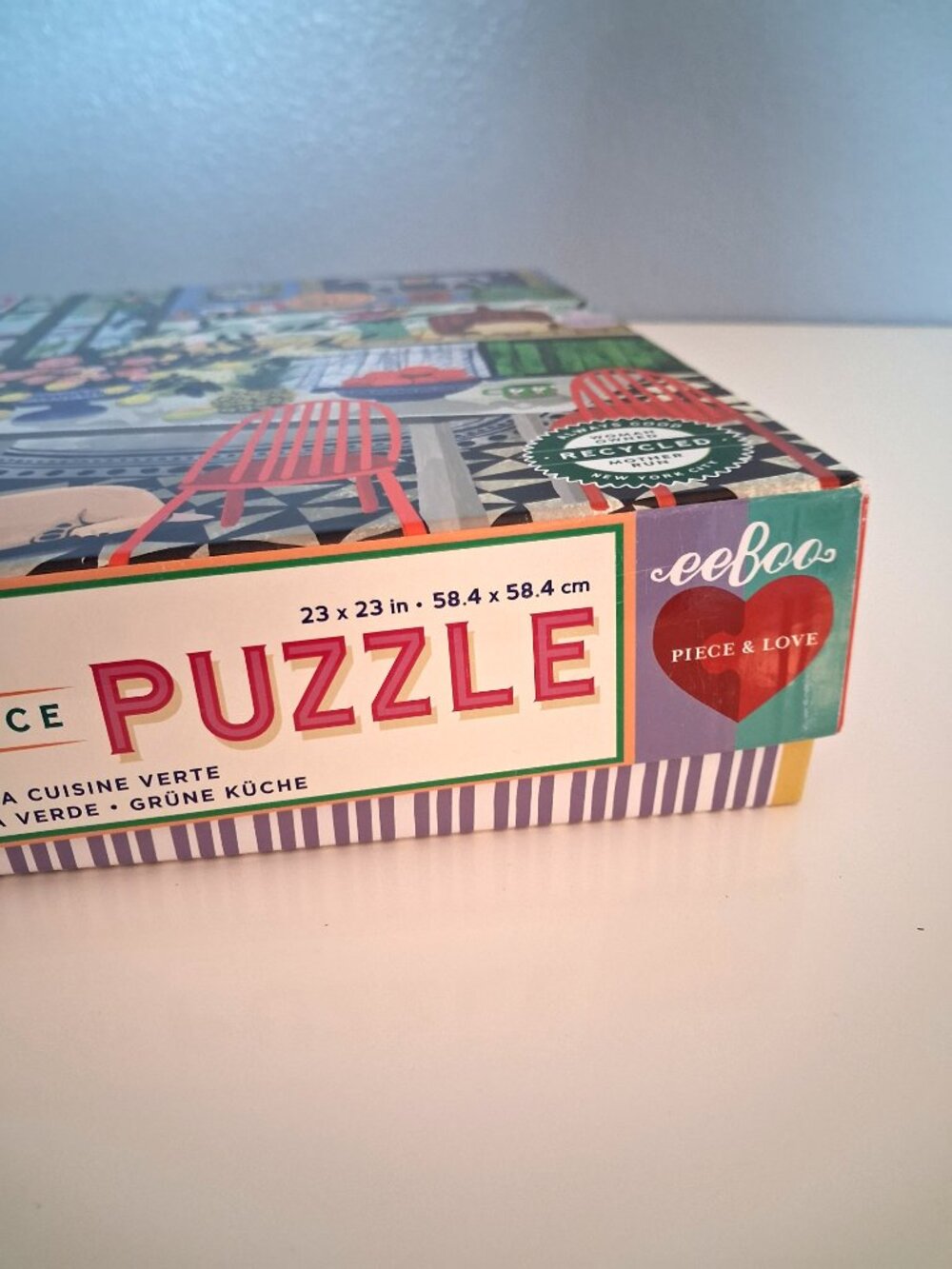 eeboo 1000 pieces Green Kitchen puzzle New in box, pieces sealed in original pkg - Picture 3 of 6